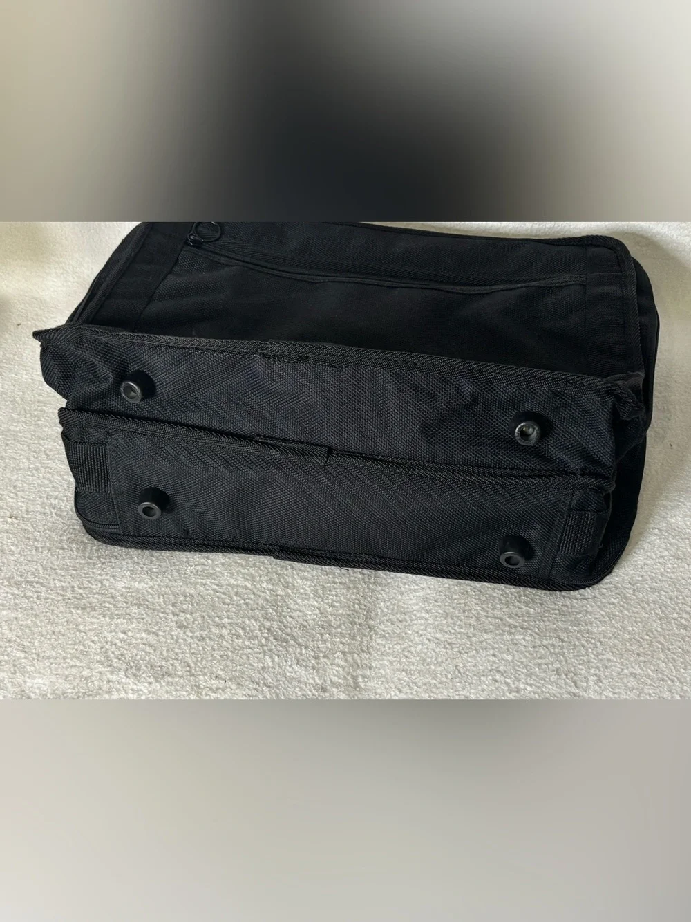 Men's Black Professional Briefcase Messenger Bag - Durable Work Carry
